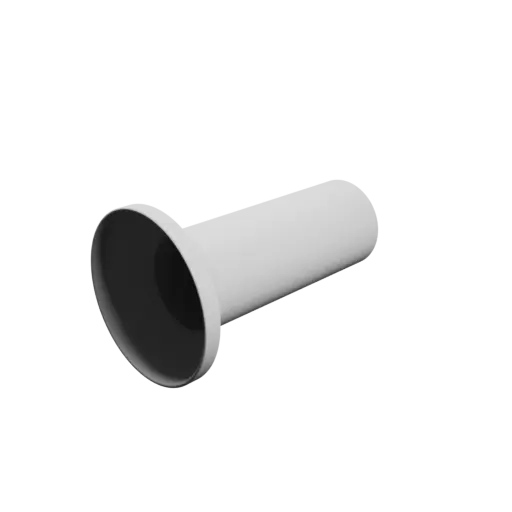 Tubing adapter STL file ⌀ 107–63 mm (Length: 180 mm)