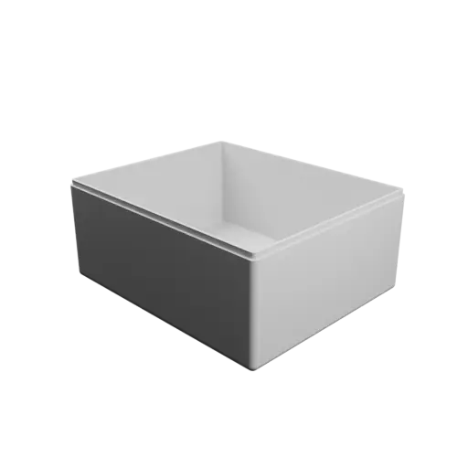 rectangular-base box with lid STL 3D model – 180×150×80 mm, wall thickness 3 mm