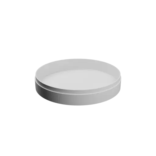 Round box with lid STL file ⌀ 110 mm - Height: 20 mm, Shell: 2 mm