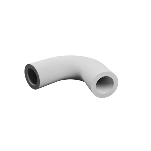 Tube elbow STL file 120° ⌀OD: 42 mm ⌀ID: 28 mm thickness: 7 mm