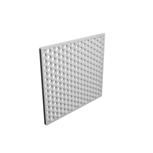 Protective grid STL file, 63x57mm, mesh: 3mm