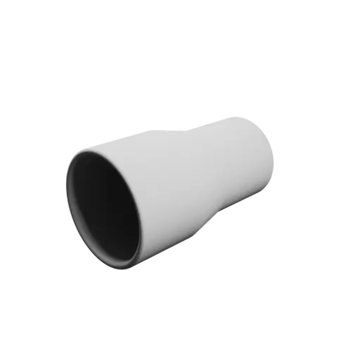 Tubing adapter STL file ⌀ 37–30 mm (Length: 65 mm)