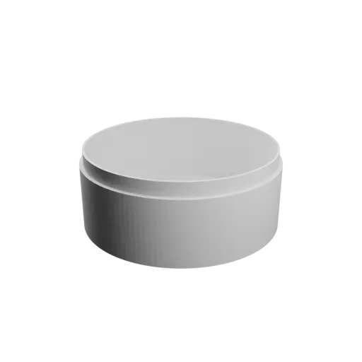 Round box with lid STL file ⌀ 70 mm - Height: 30 mm, Shell: 2 mm