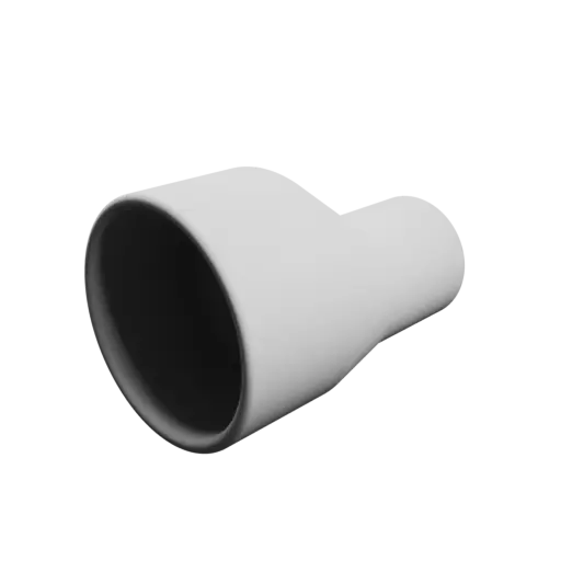 Tubing adapter STL 3D file ⌀ 36–20 mm (Length: 46 mm)