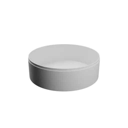 Round box with lid STL 3D file ⌀ 160 mm - Height: 50 mm, Shell: 2 mm