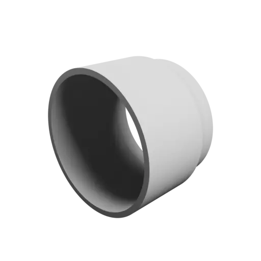 Tubing adapter STL 3D file ⌀ 50–45 mm (Length: 35 mm)