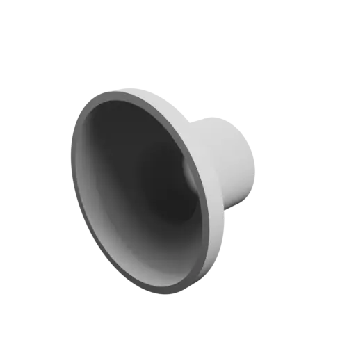 Tube adapter STL 3D file ⌀ 49–25 mm (Length: 31 mm)