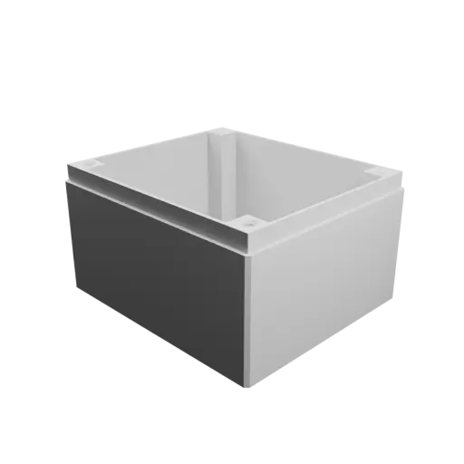 Enclosure with screw-mounted lid STL 3D file: 75×65×45 mm