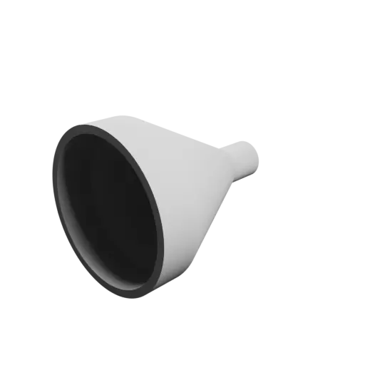 Tubing adapter STL 3D file ⌀ 40–10 mm (Length: 50 mm)