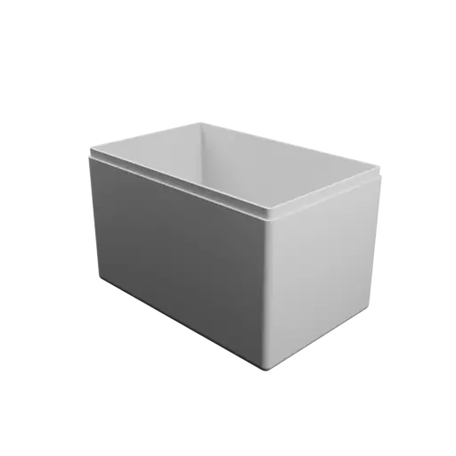 modèle 3D STL boîte rectangulaire avec couvercle - 110×70×70 mm, paroi 2 mm