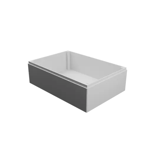 Enclosure with screw-mounted lid: 174×120×56 mm (with ventilation on the lid)