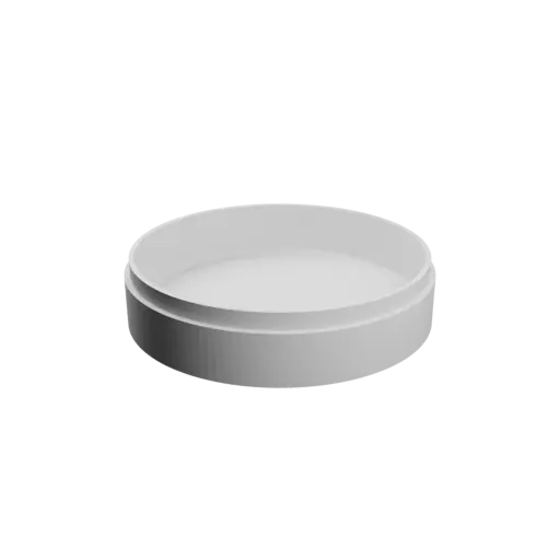 Round box with lid ⌀ 90 mm - Height: 23 mm
