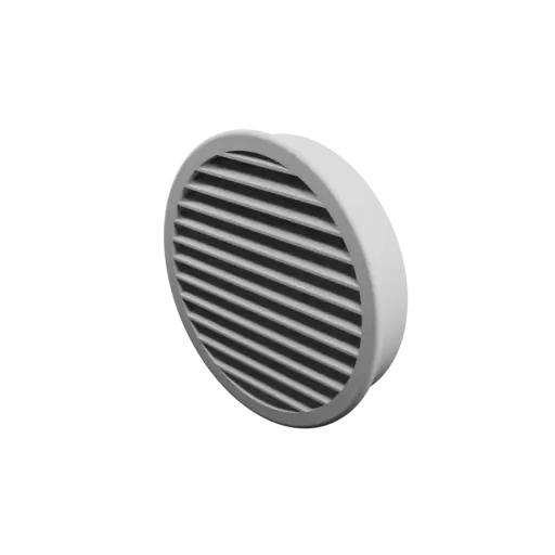 Round air vent ∅ 120 mm, slat angle: 30°