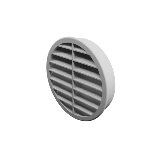 Round air vent ∅ 120 mm, slat angle: 45° with central reinforcement