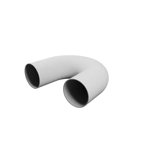 Pipe elbow 170° ⌀OD: 45 mm ⌀ID: 43 mm thickness: 1 mm