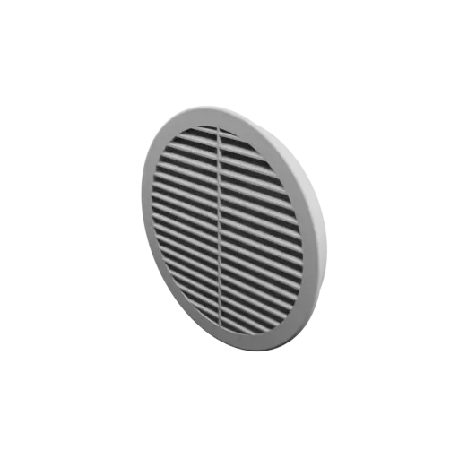 Round air vent ∅ 180 mm, slat angle: 30° with central reinforcement
