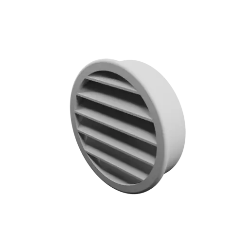 Round air vent ∅ 85 mm, slat angle: 45°