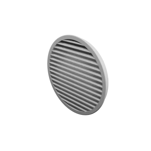 Round air vent ∅ 250 mm, slat angle: 45°