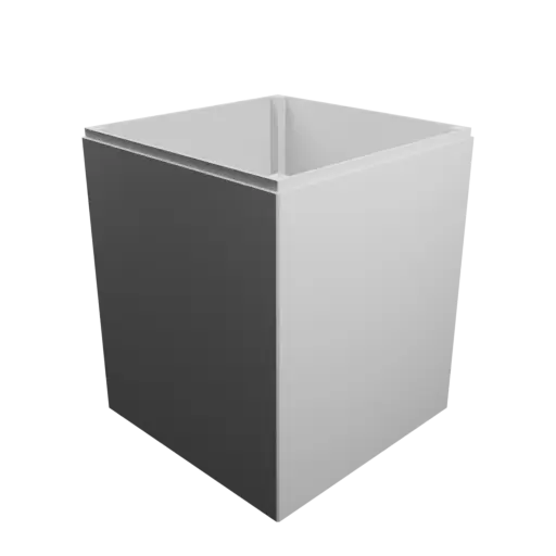 Enclosure with screw-mounted lid: 150×150×200 mm