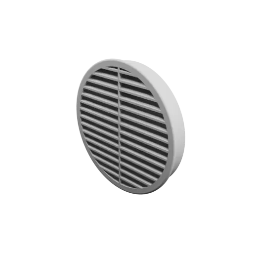 Round air vent ∅ 152 mm, slat angle: 30° with central reinforcement