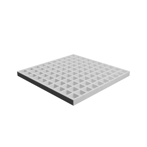 Multi-compartment box: 100 compartments of 10×10×6 mm