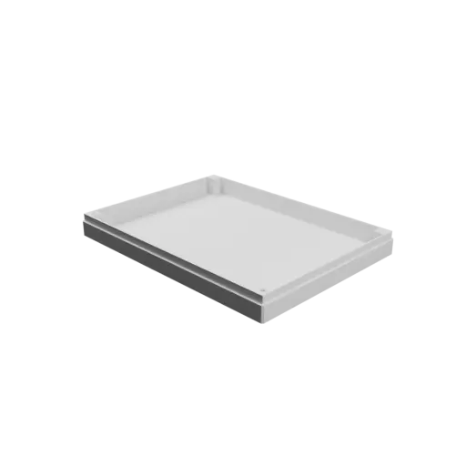 Enclosure with screw-mounted lid STL 3D file: 158×117×20 mm