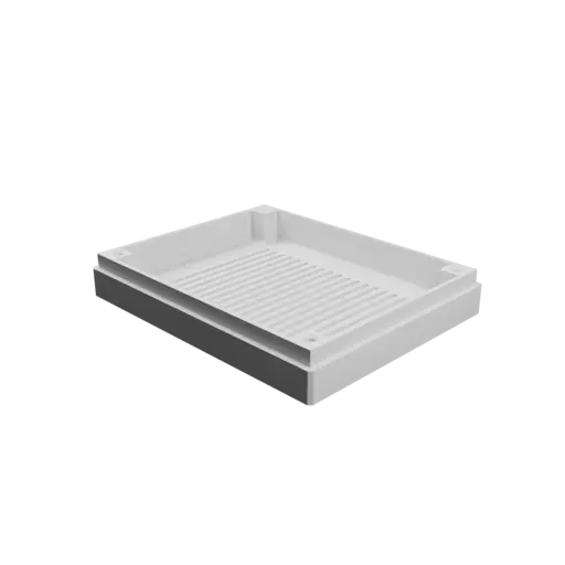 Enclosure with screw-mounted lid STL file: 100×80×30 mm (with ventilation under the enclosure)