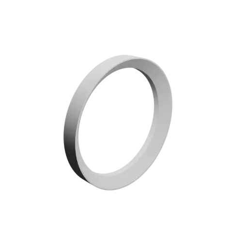 Washer / Flat Gasket ⌀ID: 100 mm ⌀OD: 120 mm thickness: 15 mm + chamfer