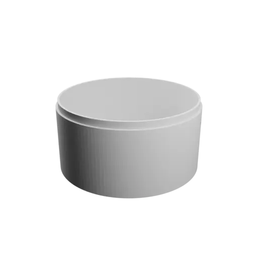 Boîte ronde avec couvercle ⌀ 106 mm - Hauteur: 56 mm, Coque: 3 mm