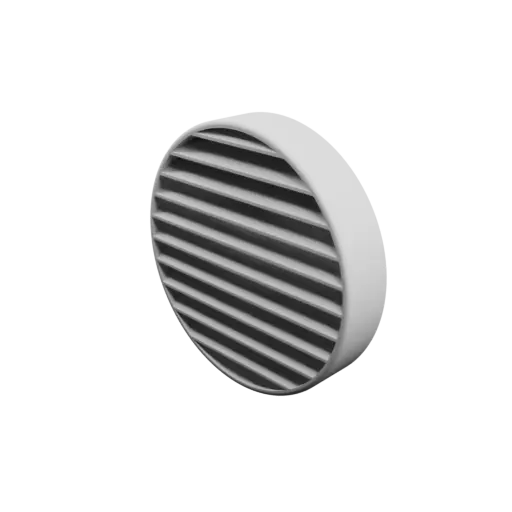 Round air vent ∅ 125 mm, slat angle: 35°
