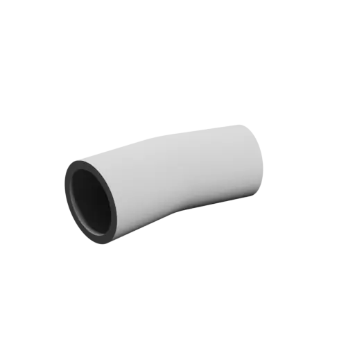 Coude 20° ⌀ext: 38.5 mm ⌀int: 30.5 mm épaisseur: 4 mm