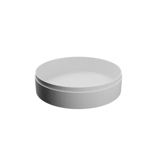 Boîte ronde avec couvercle ⌀ 100 mm - Hauteur: 25 mm, Coque: 2 mm