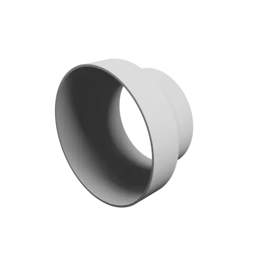 3D Model Tube adapter ⌀ 128–98 mm (Length: 71 mm)