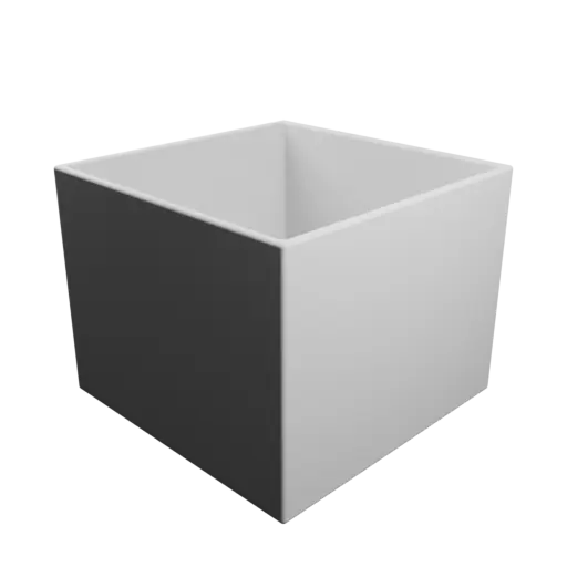 Box STL file with dimensions 64.8×64.8×52 mm