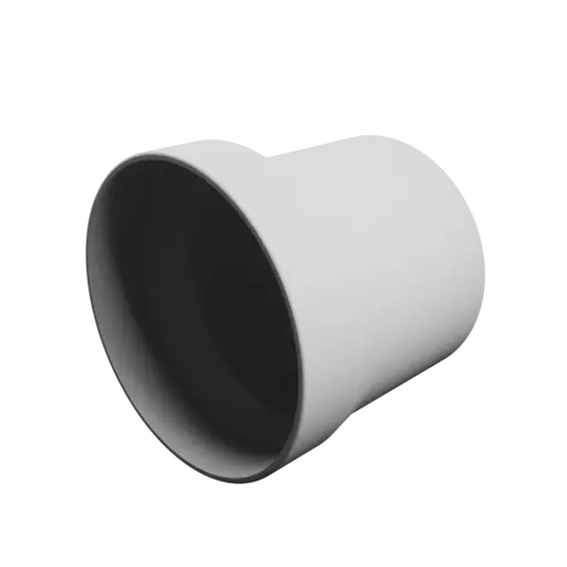 Tube adapter STL 3D file ⌀ 94–80 mm (Length: 80 mm)
