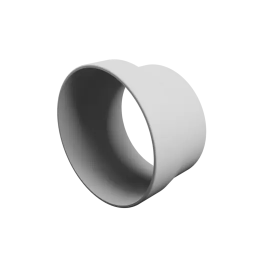 Tube adapter STL 3D file ⌀ 94–80 mm (Length: 50 mm)