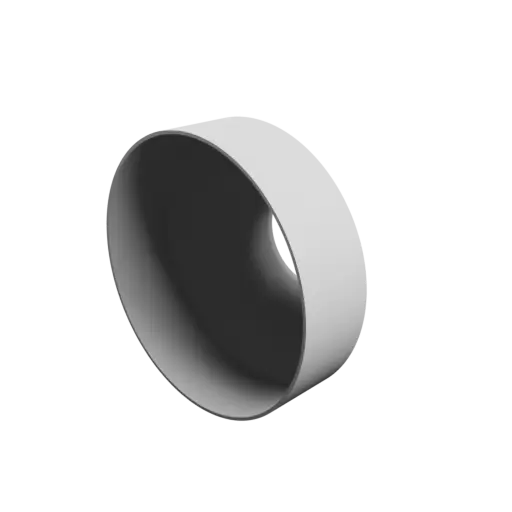 Tube adapter STL 3D file ⌀ 245–106 mm (Length: 145 mm)