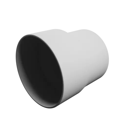 Tube adapter STL 3D file ⌀ 94–80 mm (Length: 90 mm)