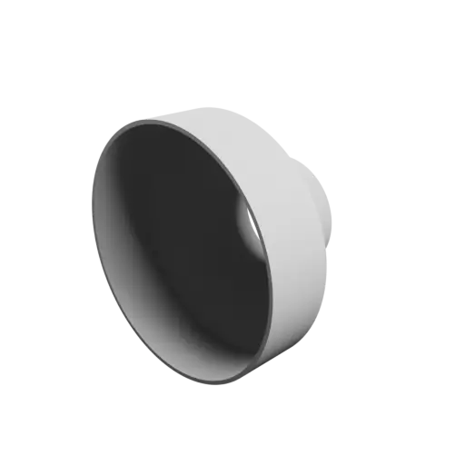 Tube adapter STL file ⌀ 183–90 mm (Length: 117 mm)
