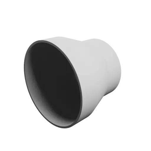 Tube adapter STL file ⌀ 86–66 mm (Length: 70 mm)