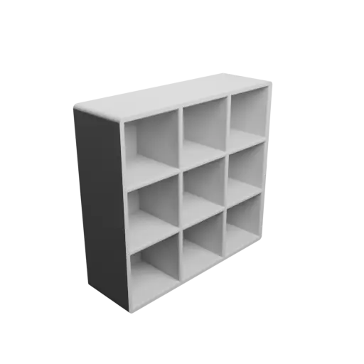 Small parts organizer with 9 drawers 20×20×20 mm STL 3D file, thickness: 2 mm