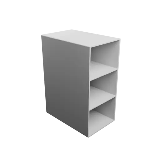 Small parts organizer with 3 drawers 90×65×150 mm STL file, thickness: 3 mm