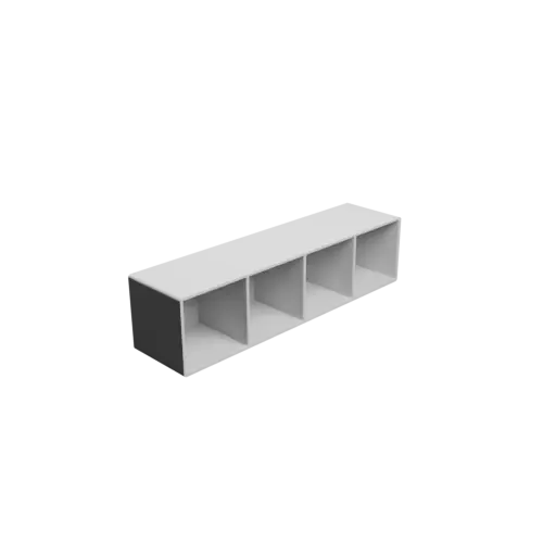 Small parts organizer with 4 drawers 40×40×40 mm STL file, thickness: 2 mm