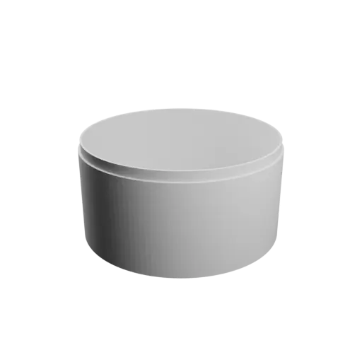 Round box with lid STL 3D file ⌀ 104 mm - Height: 54 mm, Shell: 2 mm