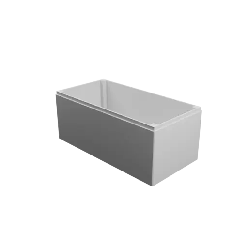 Enclosure with screw-mounted lid STL file: 200×100×85 mm (with ventilation on the lid and under the enclosure)