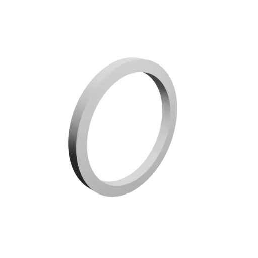 Washer / Flat Gasket STL file ⌀ID: 10 mm ⌀OD: 12 mm thickness: 1 mm