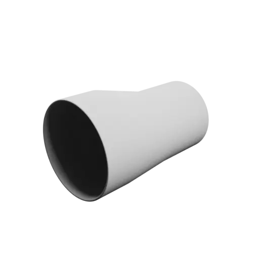 Tube adapter STL file ⌀ 100–80 mm (Length: 150 mm)