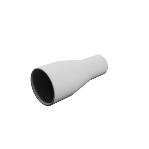 Tube adapter STL 3D file ⌀ 35–23 mm (Length: 80 mm)
