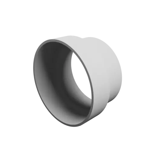 Tube adapter STL 3D file ⌀ 115–100 mm (Length: 65 mm)