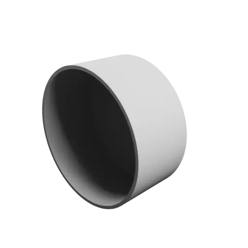 Tube adapter STL file ⌀ 210–20 mm (Length: 160 mm)
